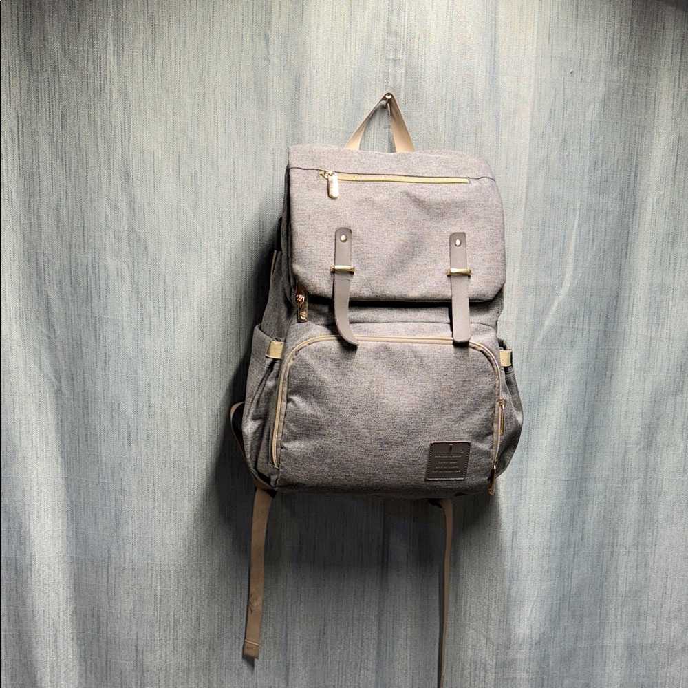 Gray Backpack for parents